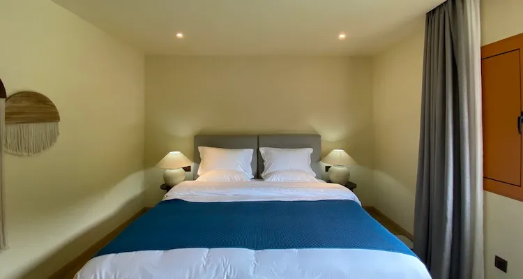 Hostel room interior view