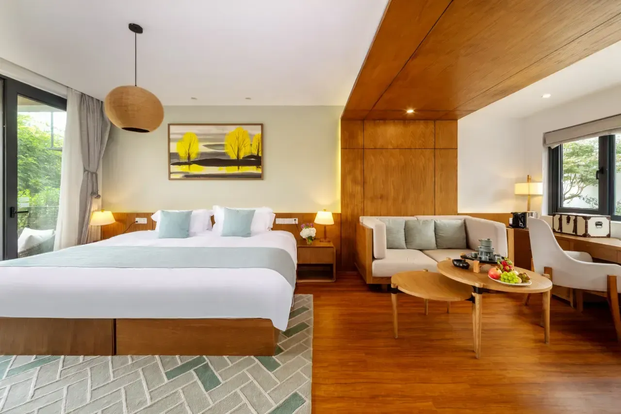 Hostel room interior view