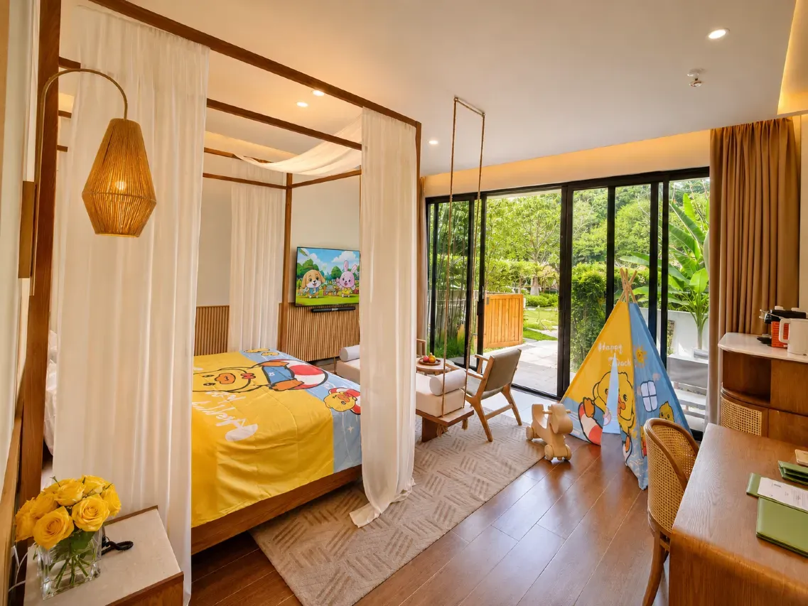 Hostel room interior view
