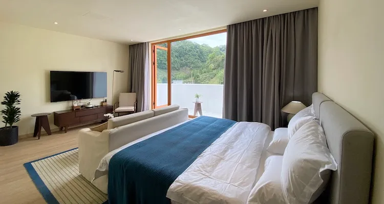 Hostel room interior view