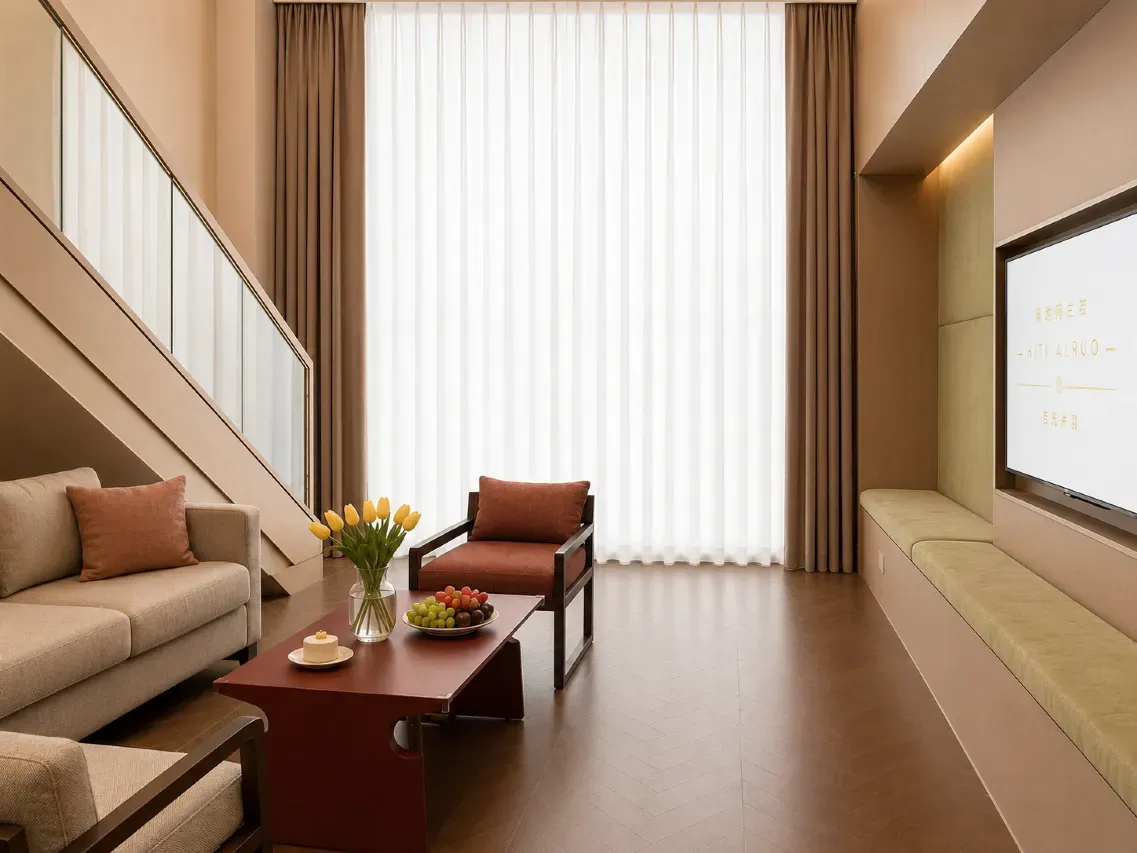 Hostel room interior view