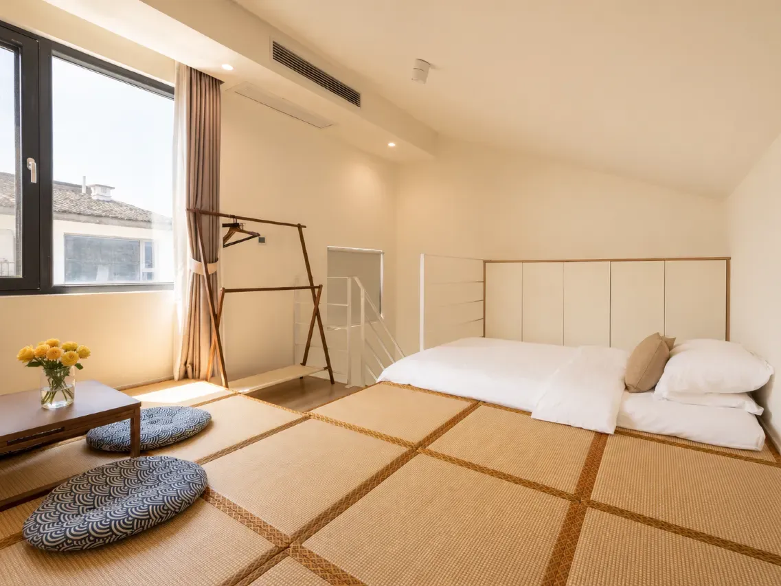 Hostel room interior view