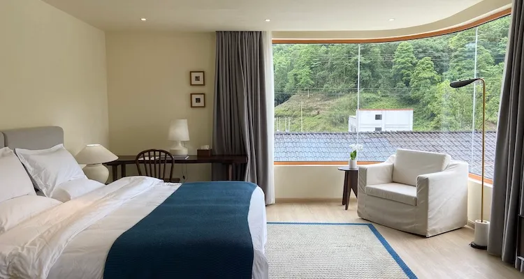 Hostel room interior view