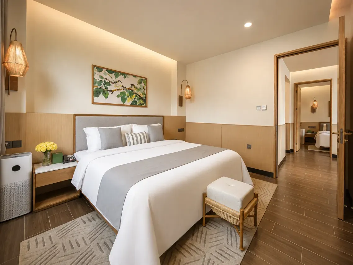 Hostel room interior view