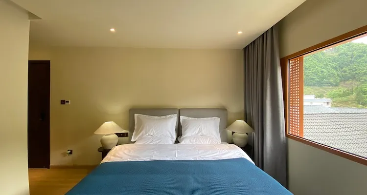 Hostel room interior view