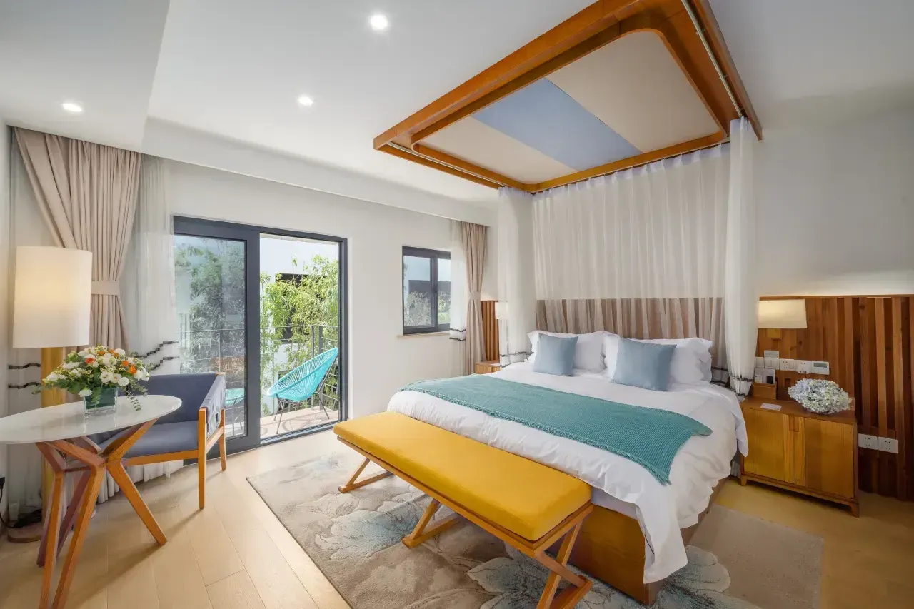 Hostel room interior view