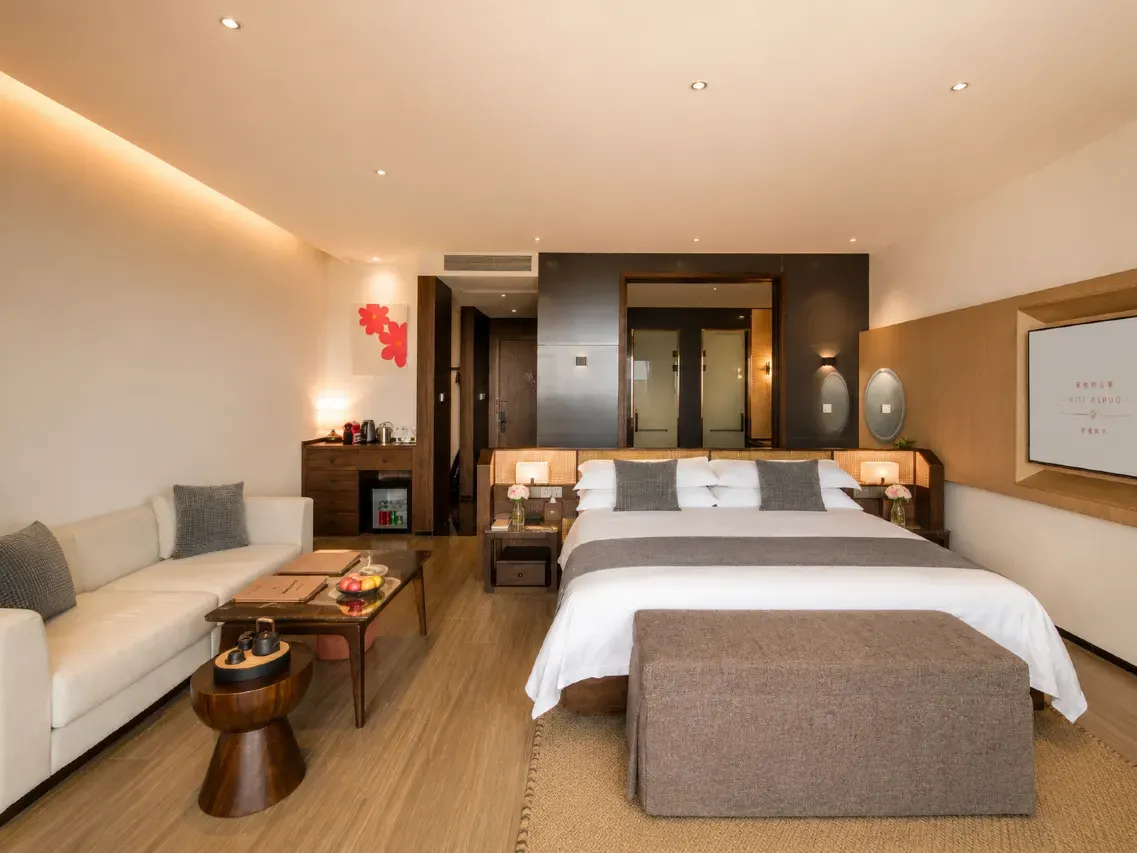 Hostel room interior view