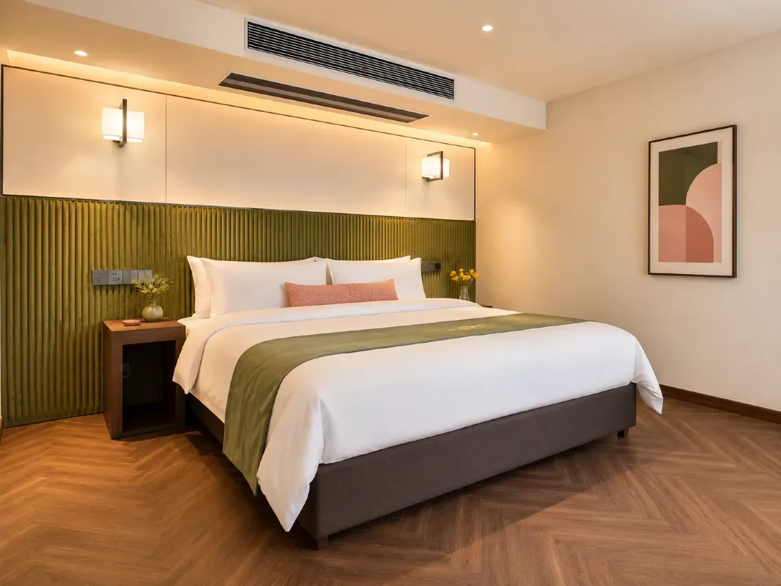 Hostel room interior view