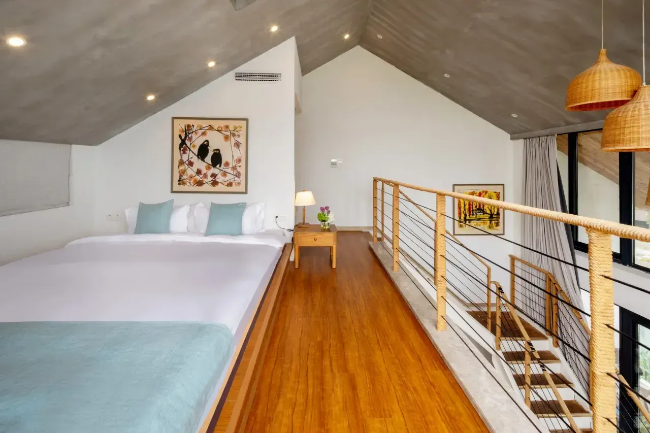 Hostel room interior view