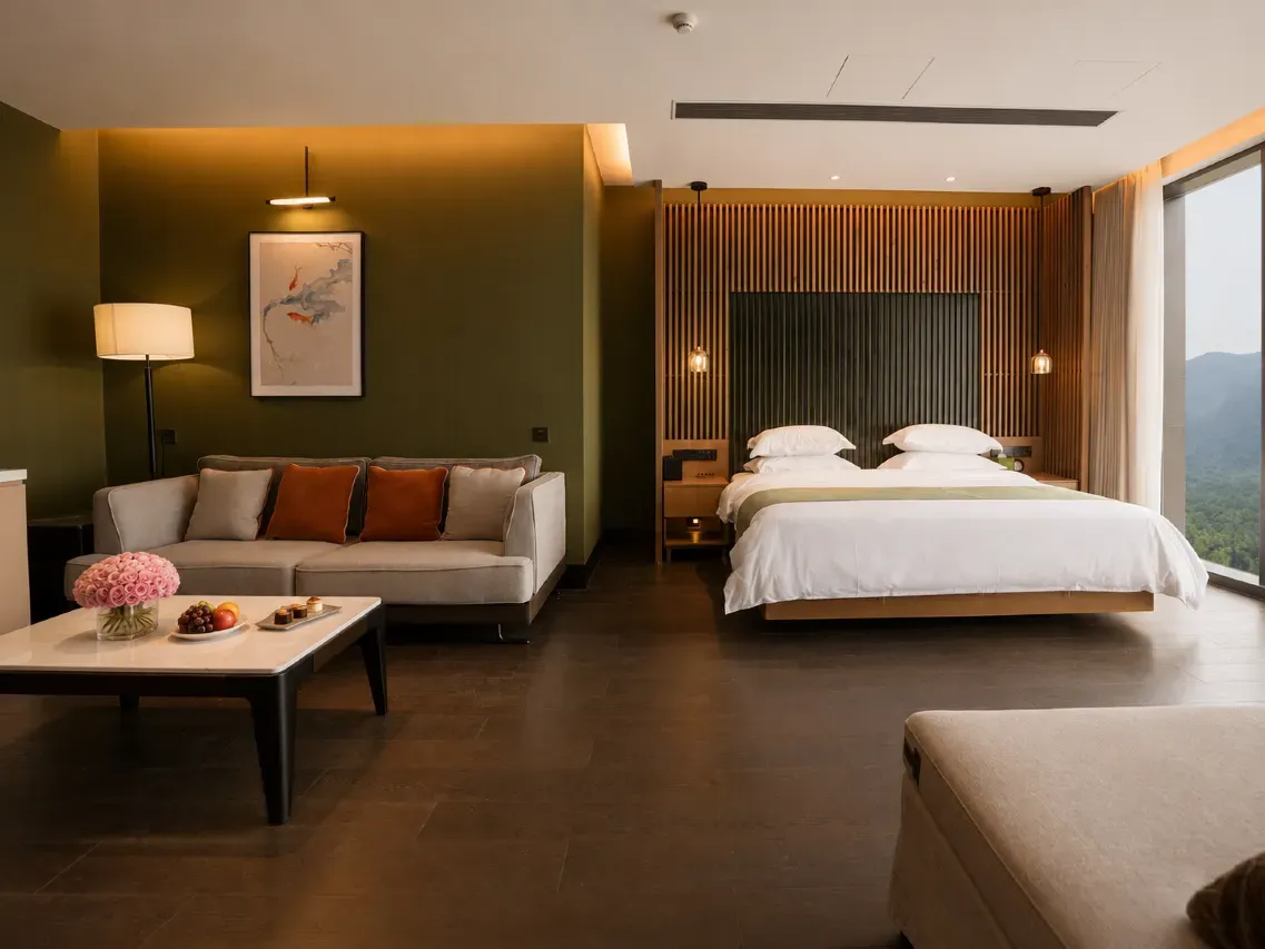 Hostel room interior view