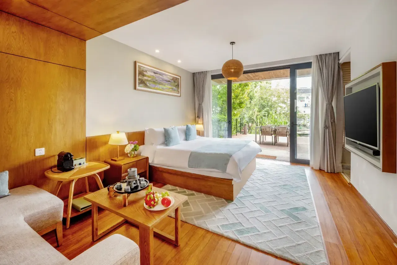 Hostel room interior view