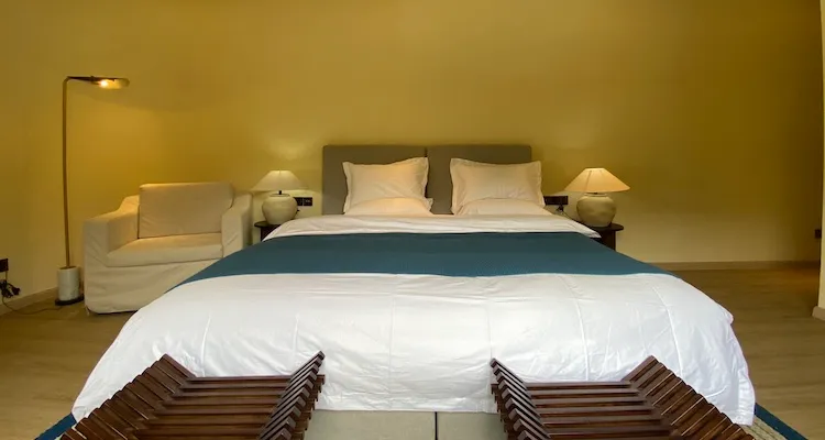 Hostel room interior view