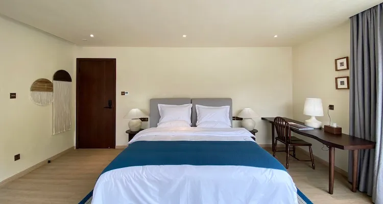 Hostel room interior view