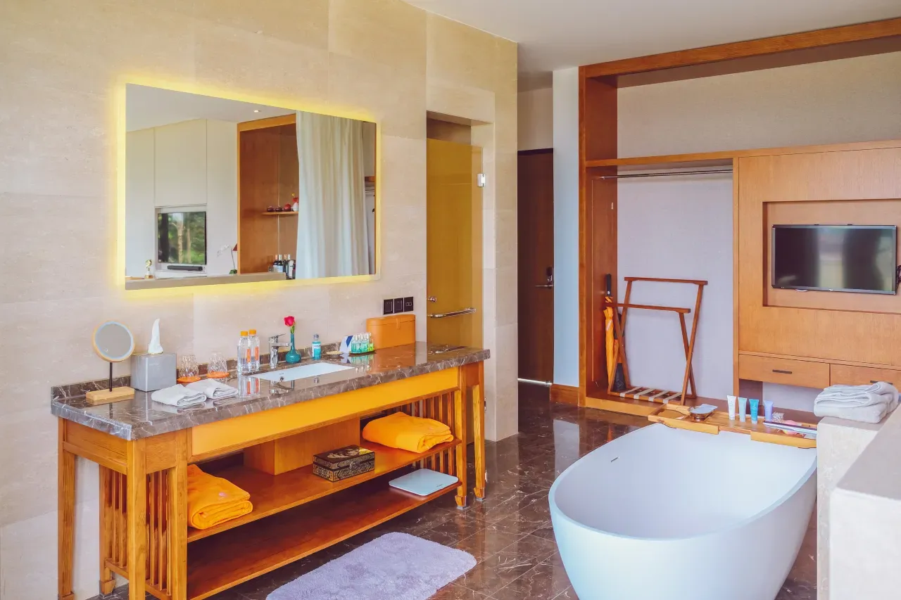 Hostel room interior view