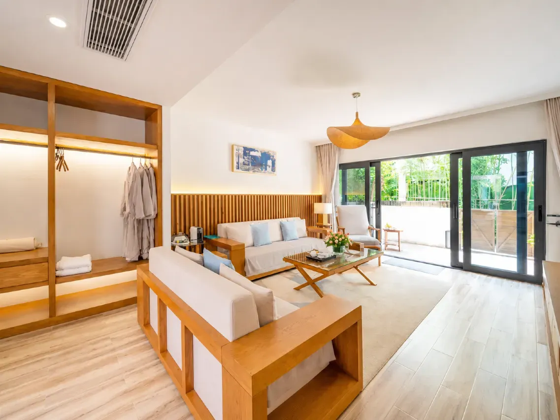 Hostel room interior view