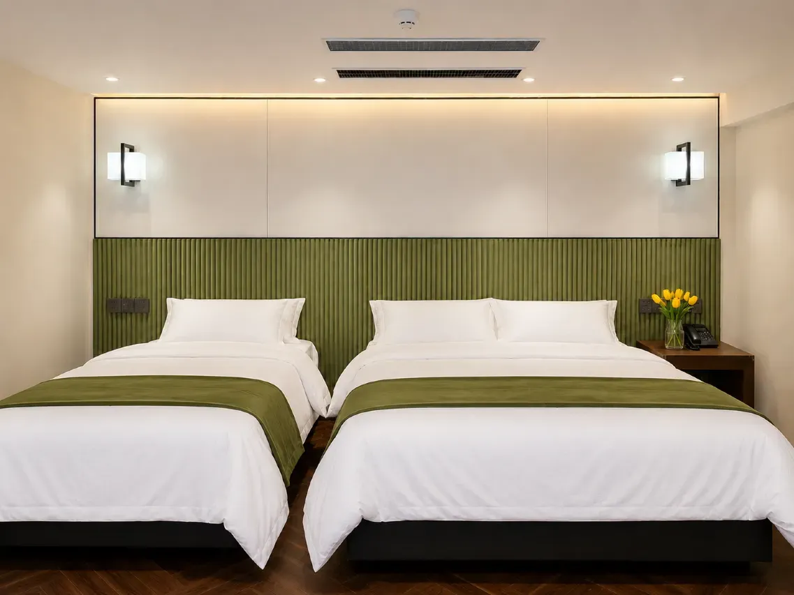 Hostel room interior view