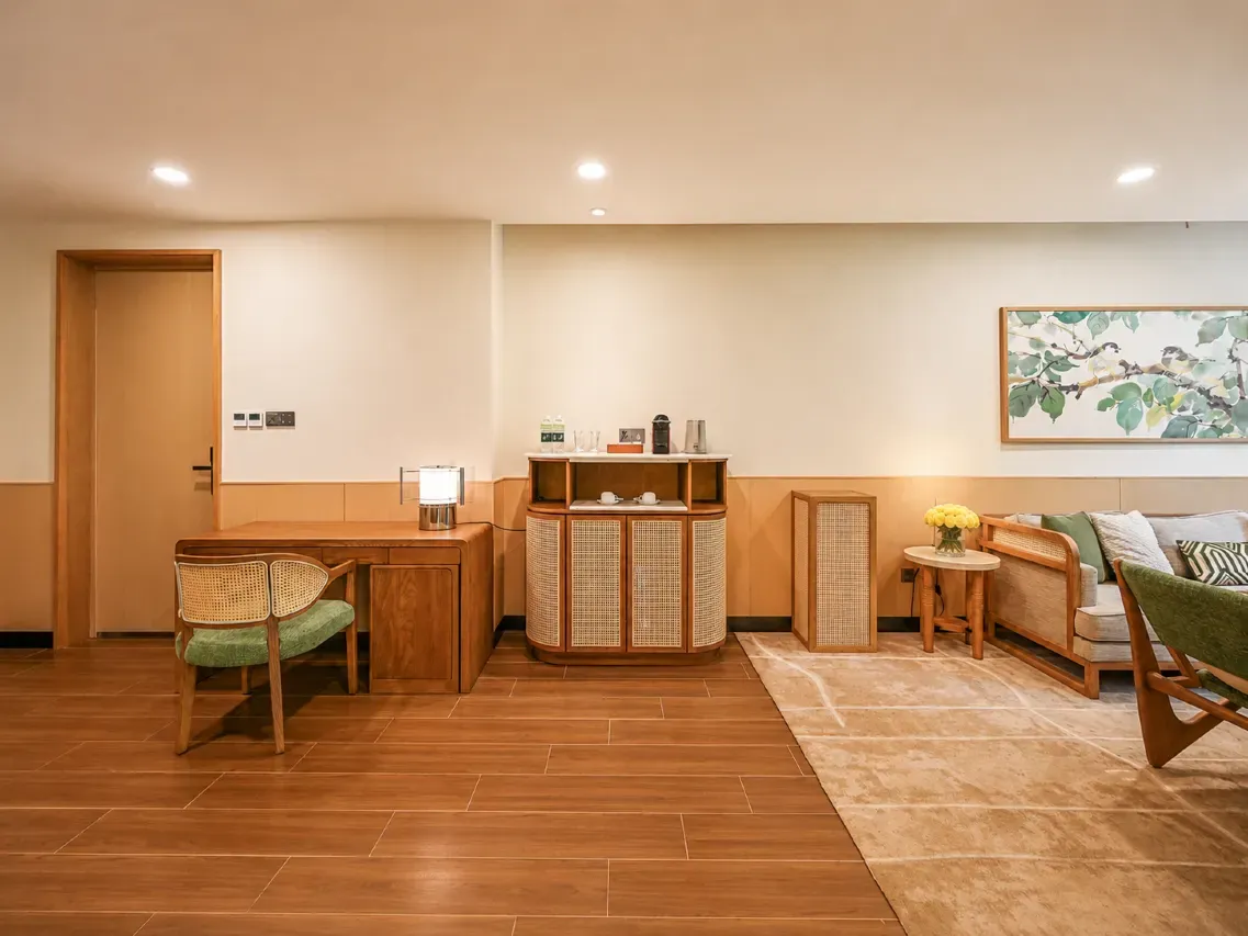 Hostel room interior view