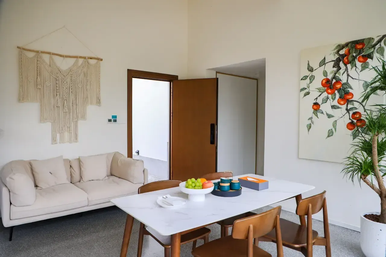 Hostel room interior view