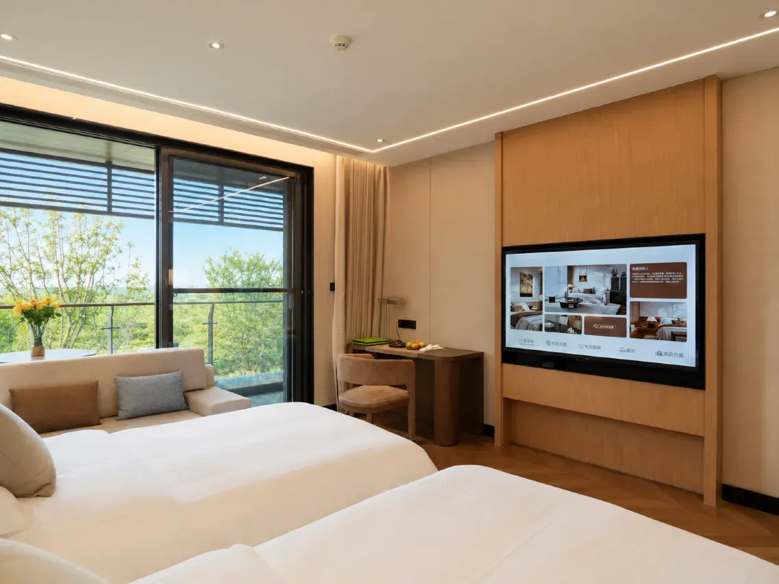 Hostel room interior view