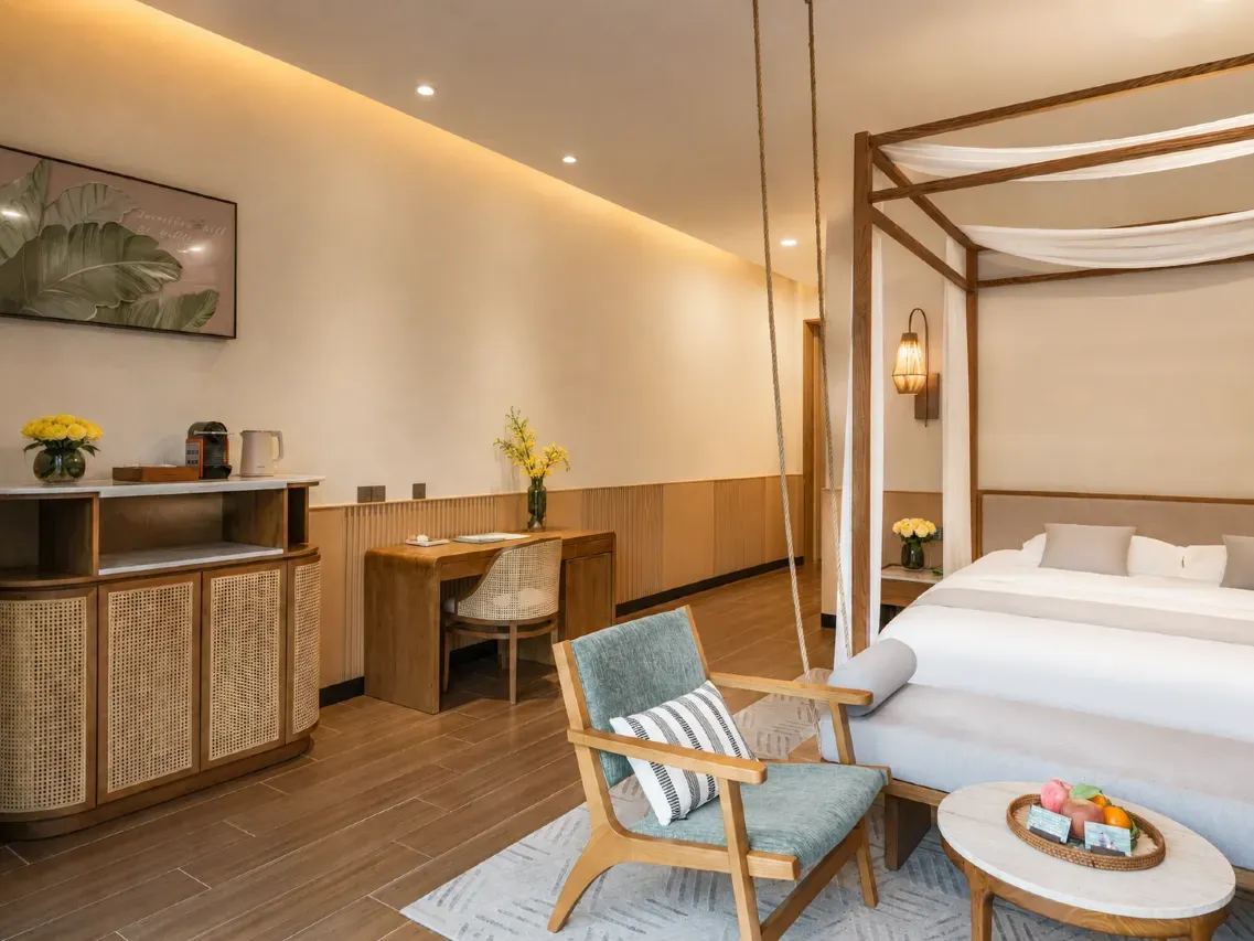 Hostel room interior view