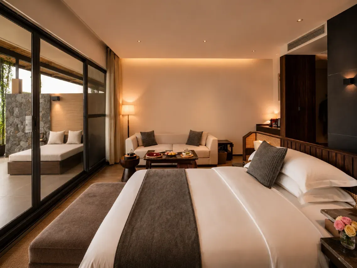 Hostel room interior view