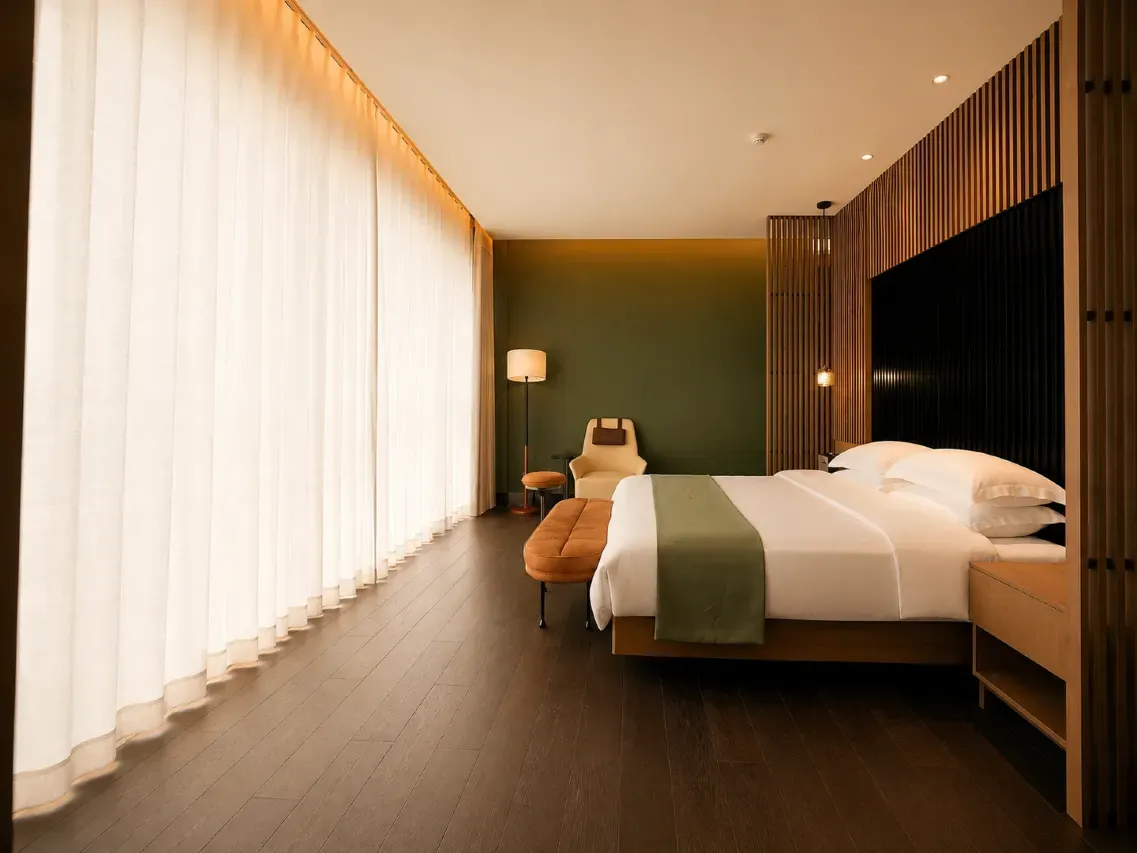 Hostel room interior view
